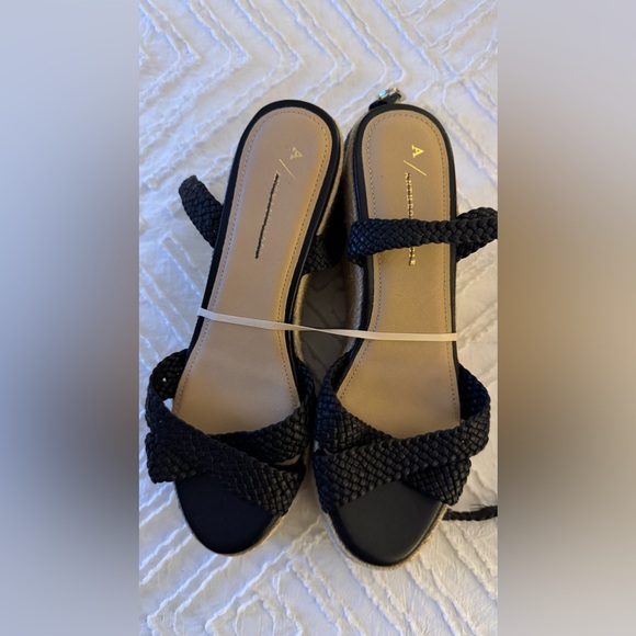 By Anthropologie Woven Strap Wedge Heels - Picture 7 of 10